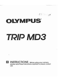 Olympus Trip MD manual. Camera Instructions.